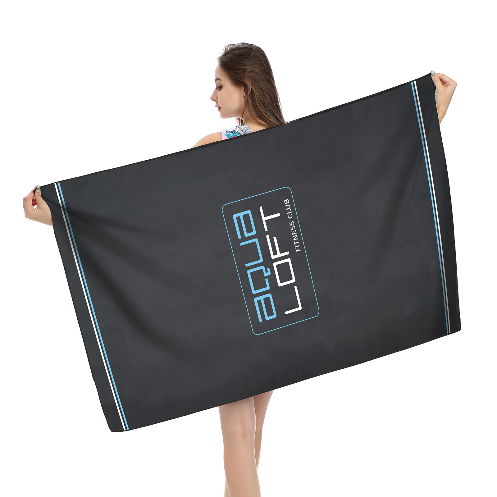 Golf Towel - アクアマイクロファイバー速乾性タオル,超吸収性,超コンパクト,ソフト,軽量,スポーツ,汗,速乾性