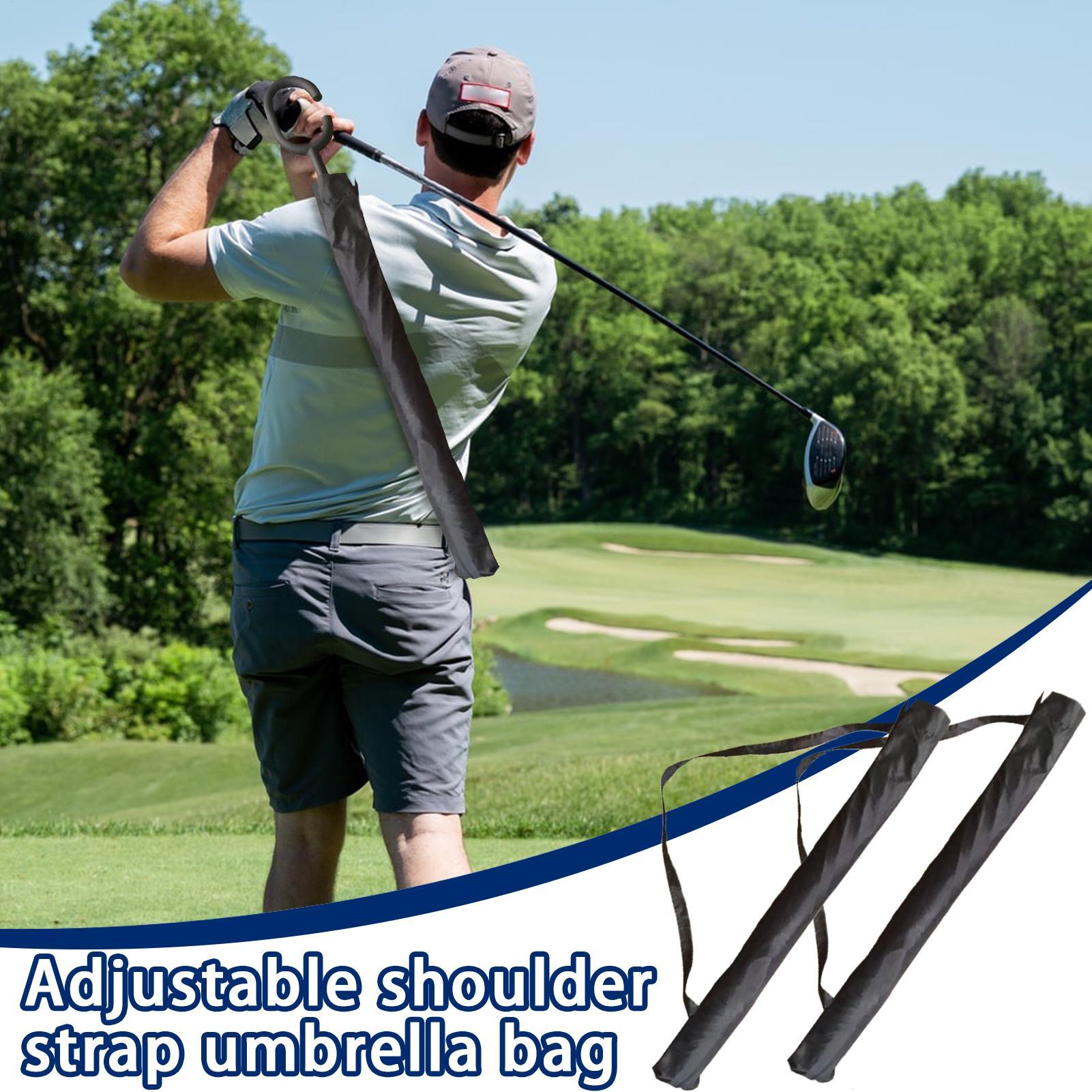 Golf Umbrella - 傘キャリーバッグ 2個セット 調節可能 防水カバー ポータブルゴルフ傘収納キャリングカバー 旅行