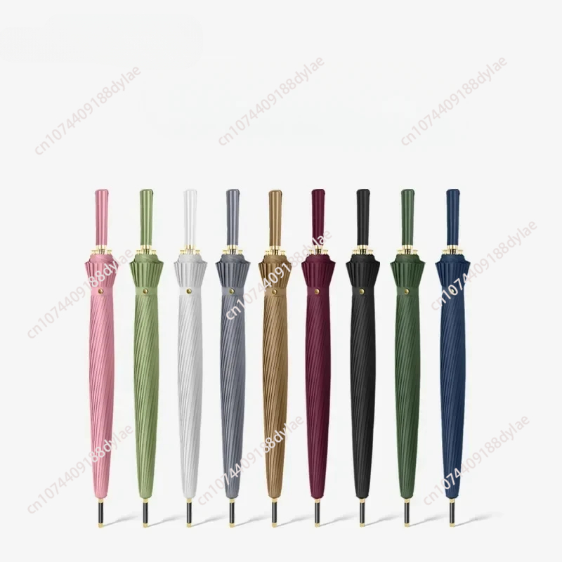 Golf Umbrella - ロングハンドルビッグビジネス傘品質 24 骨雨風耐性日傘旅行ゴルフ傘屋外自動傘