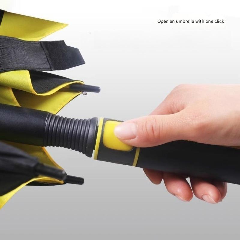 30インチ自動開閉式特大二重層傘、拡大強化ロングハンドルスト - Golf Umbrella のレビューと価格