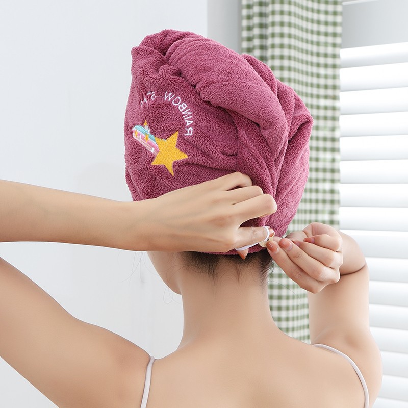 1pc 速乾性ヘア帽子超吸収性ソフト浴室女性ヘッドタオル女の - Golf Towel のレビューと価格