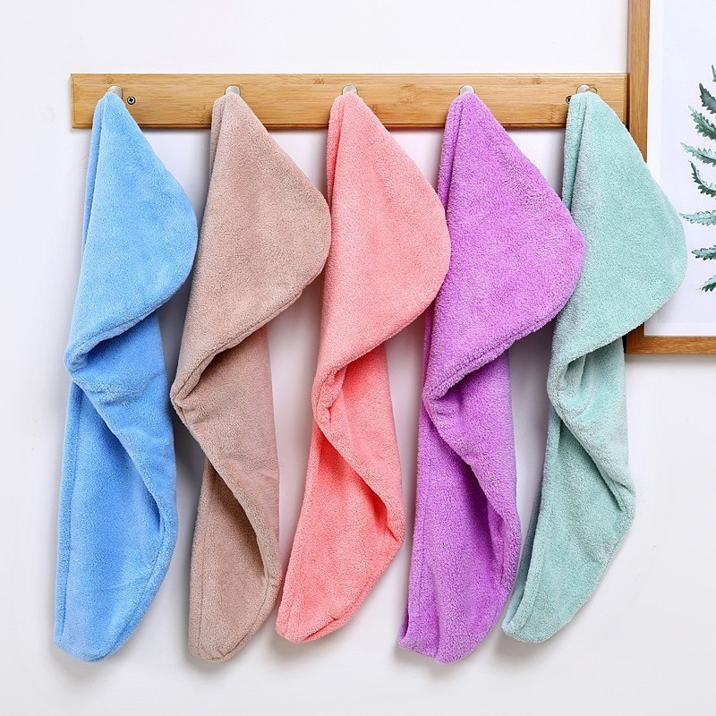 女性用速乾ドライヘアハット - コーラルフリース厚手ラップボ - Golf Towel のレビューと価格