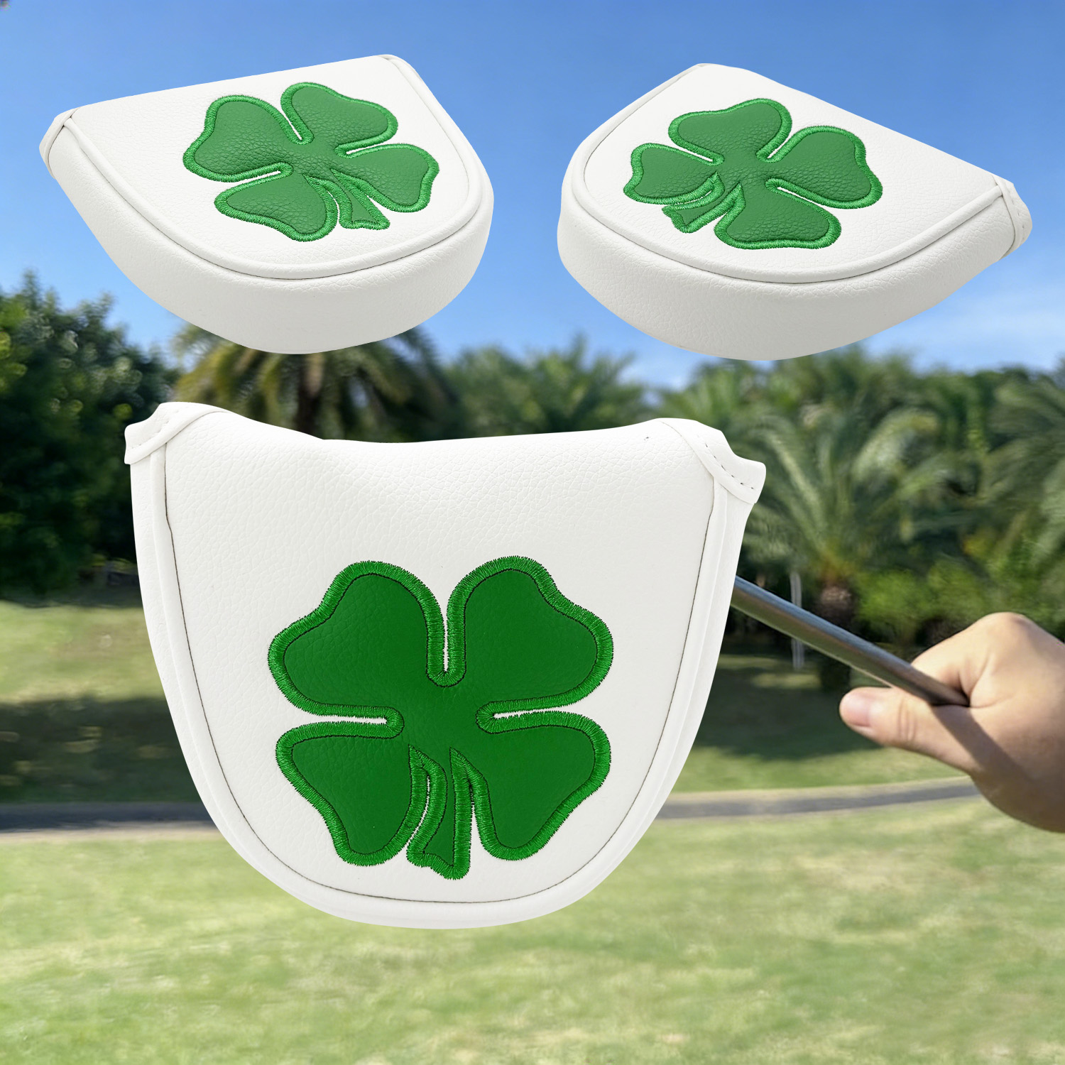 1個入りパターヘッドカバー、「クローバー」パターンゴルフパタ - Golf Tees のレビューと価格