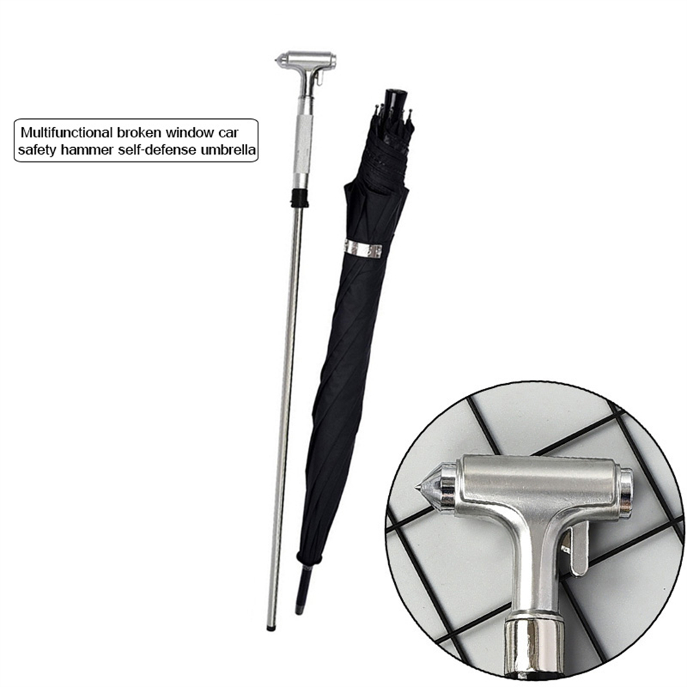 多機能壊れた窓用安全ハンマー護身用杖兼傘2-in-1頑丈な防 - Golf Umbrella Large のレビューと価格