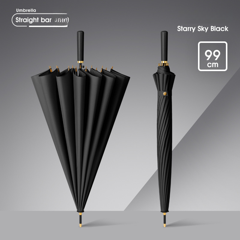 ストレート24本骨傘 女性用プレミアム自動開閉式大型ロングハ - Golf Umbrella Large のレビューと価格
