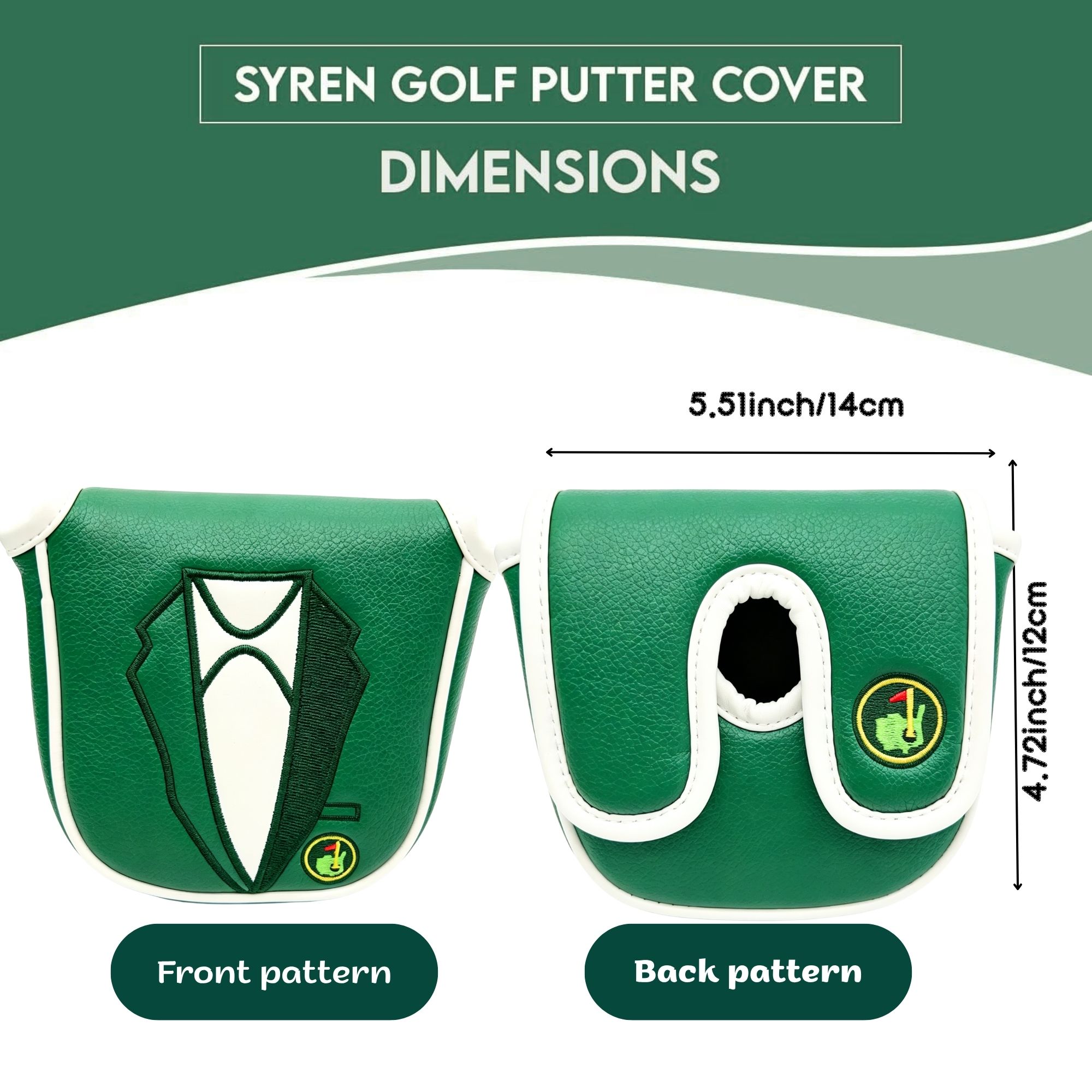 DF3用プレミアムパターカバー、グリーンジャケット柄のゴルフ - Golf Tees のレビューと価格